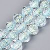 Handmade Foil Glass Beads Strands FOIL-Q002-06B-1