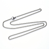 Non-Tarnish 304 Stainless Steel Curb Chain Necklace NJEW-S420-001A-P-4