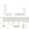 Tarnish Resistant 304 Stainless Steel Letter Charms LS-STAS-O072-L-3