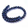 Handmade Silver Foil Lampwork Beads Strands FOIL-L016-C09-2