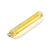 Electroplated Natural Quartz Pendants G-P315-B01-09P-2