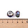 Transparent Glass European Beads GPDL-N004-D14mm-A16-3