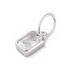 925 Sterling Silver Cubic Zirconia Charms STER-NH0014-01P-04-2