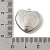 304 Stainless Steel Pendants STAS-B128-11A-P-3