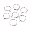 201 Stainless Steel Huggie Hoop Earring Findings STAS-P283-01H-S-3
