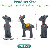 Resin Donkey Figurines DJEW-WH0009-33-2