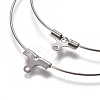Tarnish Resistant 304 Stainless Steel Wire Pendants STAS-M274-020F-2