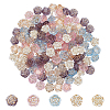 150Pcs 5 Colors Transparent Acrylic Beads FIND-WR0011-40-1