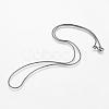Eco-Friendly Rack Plating Brass Chain Necklaces MAK-G002-05B-A-FF-2