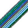Faceted(32 Facets) Glass Beads Strands EGLA-J042-36A-M-1
