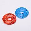 Donut/Pi Disc Millefiori Glass Pendants LK-N001-09-2