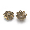Tibetan Style Bead Caps TIBE-60309-AB-FF-2