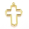 Zinc Alloy Open Back Bezel Pendants PALLOY-D199-19G-1