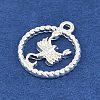 Twelve Constellations Alloy Pendants PALLOY-Q006-01L-S-2