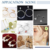 100Pcs 2 Color 304 Stainless Steel Ball Stud Earring Post STAS-PH0005-21-6