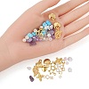 DIY Mixed Stone Chip & Glass Beads Jewelry Set Making Kit DIY-FS0002-34-4