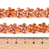 Electroplate Glass Beads Strands EGLA-T028-02G-4
