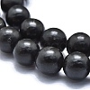 Natural Shungite Beads Strands G-M353-A04-8mm-3