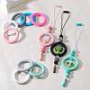 9Pcs Ring Food Grade Eco-Friendly Silicone Focal Beads JX895D-3