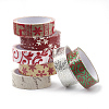Self Adhesive Single Face Pattern Printed Burlap Ribbon OCOR-T010-05-2