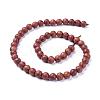 Wood Beads Strands WOOD-F008-03-C-3