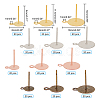 Brass Stud Earring Settings KK-PH0035-72-2
