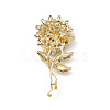 Rhinestone Brooch Pin PALLOY-K002-01KCG-03-2