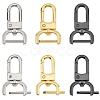 6pcs 3 colors Zinc Alloy Swivel Lobster Claw Clasps FIND-PH0008-62B-1
