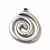 Non-Tarnish 304 Stainless Steel Pendants STAS-P322-11P-1