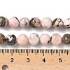 Natural Argentina Rhodonite Beads Strands G-G271-B02-6mm-5