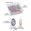 20Pcs Printed Natural Cowrie Shell Beads SHEL-YW0001-03C-4