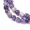 Natural Chevron Amethyst Beads Strands G-I222-6mm-01-3