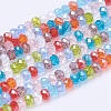 Electroplate Glass Bead Strands EGLA-J047-3x2mm-46-2