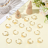 30Pcs 3 Styles Adjustable 304 Stainless Steel Finger Rings Components STAS-BBC0007-95G-3