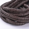Flat Round Handmade Polymer Clay Beads CLAY-R067-6.0mm-38-4