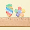 16Pcs 8 Style Acrylic Cabochons MACR-FS0001-46-2