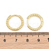 Brass Huggie Hoop Earrings KK-CBA8324-18B-G-4