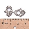 Tibetan Style Alloy Bead Frames X-TIBEB-A123963-B-LF-3