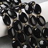 Natural Black Tourmaline Beads Strands G-H005-A17-02-1