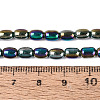 Electroplate Opaque Glass Beads Strands EGLA-Q132-03A-C04-4