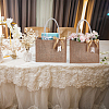 10Pcs Rectangle Canvas Cloth Tote Bags ABAG-UN0001-14-5