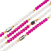 Glass Beaded Adjustable Waist Chains for Women AJEW-TA0005-78C-2