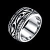 Men's Stainless Steel Finger Rings RJEW-BB29955-11-7