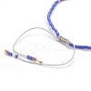 Nylon Thread Braided Bead Bracelets BJEW-E360-03-4