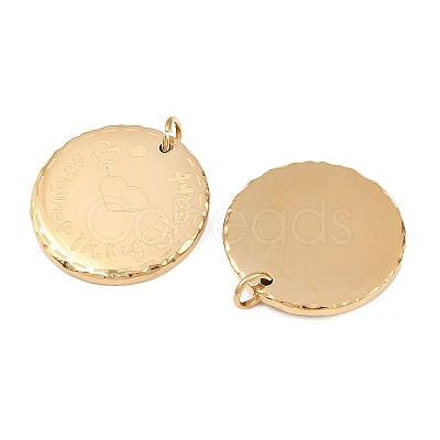 304 Stainless Steel Pendants STAS-D212-03C-G-1