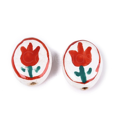 Handmade Porcelain Beads PORC-N013-10E-1