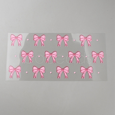 PET Plastic Picture Stickers STIC-WH0816-009H-1