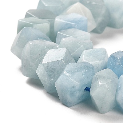 Natural Aquamarine Beads Strands G-N327-05-09-1