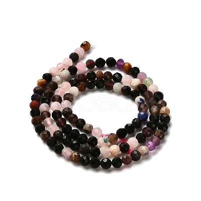 Natural & Synthetic Mixed Gemstone Beads Strands LS-G-RM2025-A16-3mm-1