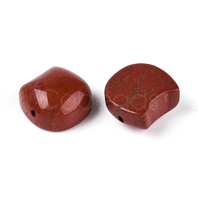 Natural Red Jasper Cat Head Shape Beads G-T144-05C-1